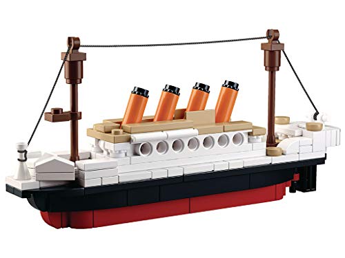 Sluban Klemmbausteine SlubanM38-B0576 SL95336, Kleiner Bausatz (194 Teile) [M38-B0576], Spielset, Klemmbausteine, Schifffahrt, mit Spielfigur, Titanic, bunt