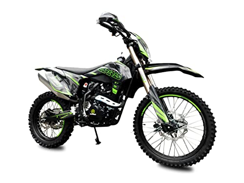 RV-Parts 250ccm Alfarad T7 Dirtbike Vollsross Enduro Pitbike Crossbike Cross 21/18'' Grün