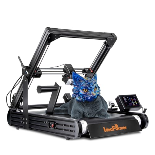 IdeaFormer IR3 V2 3D Drucker mit Förderband, 250×250×∞mm Unendliches Z Metallgürtel 3D-Druckmaschinen Langer, Stapel und Großmodelldruck, Max 400mm/s