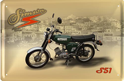 Blechschild 20x30cm Simson S51