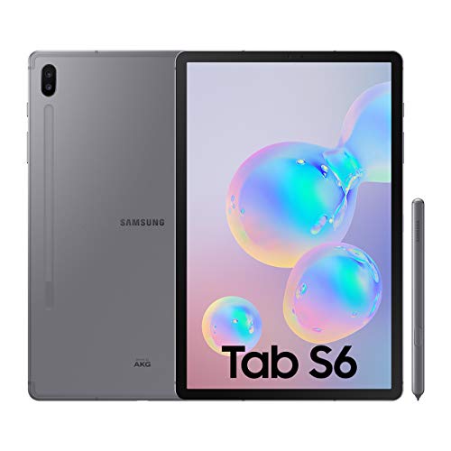 Samsung Galaxy Tab S6 Tablet, 26,7 cm (10,5 Zoll), 256 GB, S-Pen inklusive, LED-Display, LTE, Grau