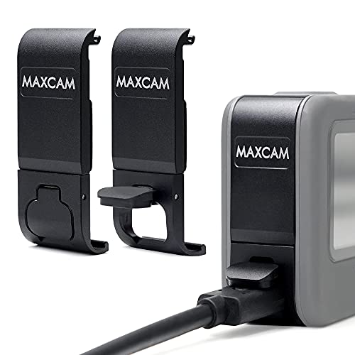 MAXCAM Aluminiumlegierung Batteriefachdeckel für GoPro HERO13/HERO12/HERO11/HERO10/HERO9 Schwarz