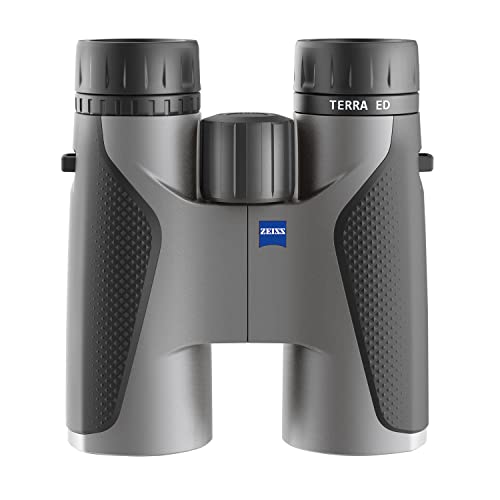 Zeiss Terra ED 10x42 Fernglas für Jagd, Vogelbeobachtung, Outdoor, Reisen, Grau