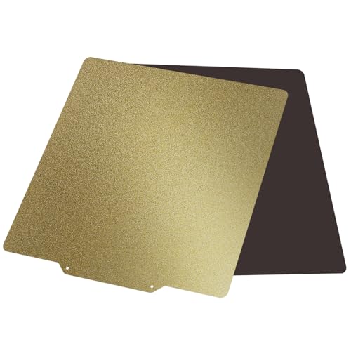 TIOPY Federstahl PEI Druckplatte Plattform 310x310 mm, 3D Drucker Flexibles PEI Blatt, Magnetische Bauplatte mit Klebebett für CR-10V3,CR-10S Pro V2,Artillery Sidewinder X1/X2,Anet A8 Plus,Ender 3 Max