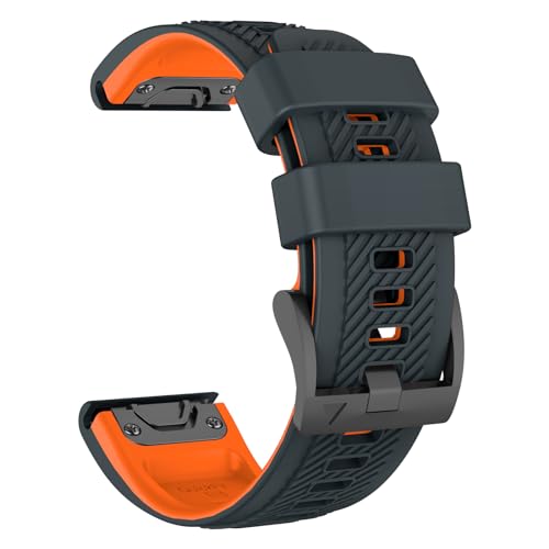 MYSNBKN Armband für Fenix 6 Pro/Fenix 6/Fenix 7/Fenix 7 Pro/Fenix 8 47mm/Fenix 5/Fenix 5 Plus/Epix Pro 47mm, QuickFit 22mm Silikon Ersatz für Forerunner 965/955/945/935