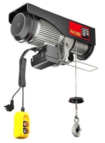 Mikro-Elektro-Hebezeug, 220 V, Winde, kleiner Haushaltskran for Bau, Dekoration CAIHUA (Farbe : PA1000-12m+(14pcs))