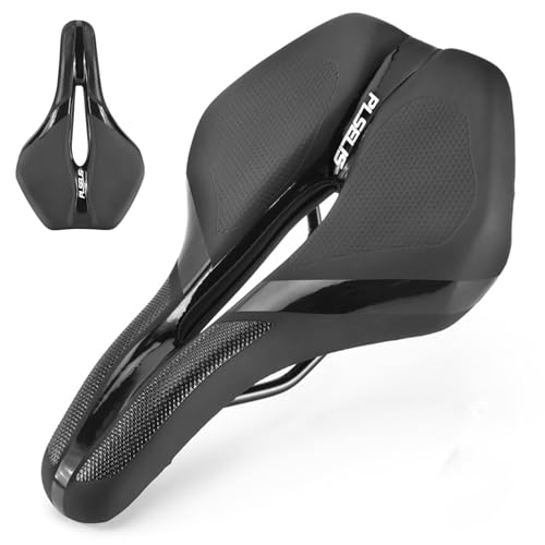 Bike Sattel Universal Sattel, Bequem Weich Memory Schaum Fahrrad Sattel, Mountainbikesätte, Fahrradsattel Herren Damen, Endlich Schmerzfrei Radfahren, für Fahrrad, MTB, Gravel Bike, Ebike