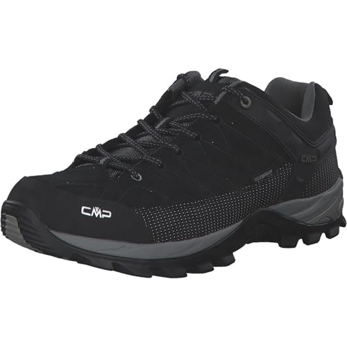 CMP Herren Rigel Low Shoe WP Trekking-& Wanderhalbschuhe, Nero Grey, 44 EU