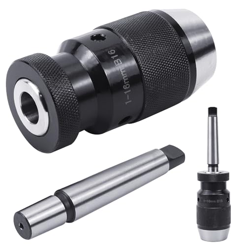 Schnellspannbohrfutter B16 - Bohrfutter Adapter mit Mk2 Kegeldorn Präzisionsbohrfutter für Drehbank-Bohrmaschine Mk2