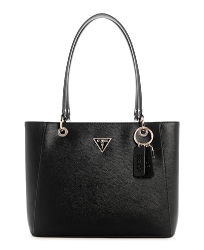 GUESS Damen Noelle Ii Tote Handtasche, Schultertasche Handtaschen, Schwarz