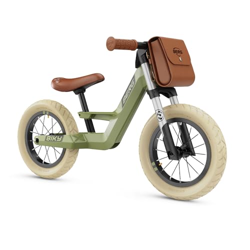 Berg Biky Retro Laufrad ab 2 Jahre, Luftreifen, Magnesiumrahmen, 12 Zoll, Kinderfahrrad Jungen und Mädchen, Sattel höhenverstellbar