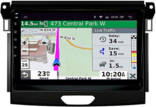 LINGJIE Autoradio für Ford Ranger Edge Everest 2015-2017 GPS Navigation Android 10.0 Doppel-DIN-Head Unit 9 Zoll MP5 Multimedia-Player-Radio-Video-Empfänger mit 4G DSP Carplay,4core4gwifi1+32