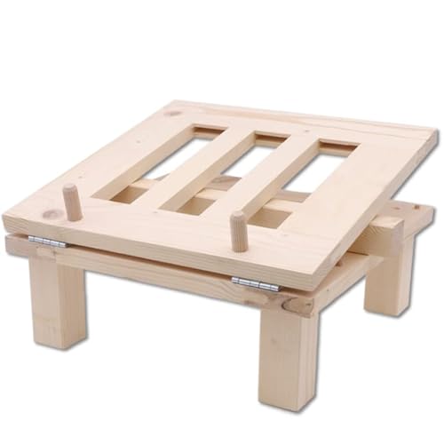 Imkado Abfüllknecht, Abfüllhilfe aus Holz - Kippvorrichtung für Abfüllbehälter und Hobbocks