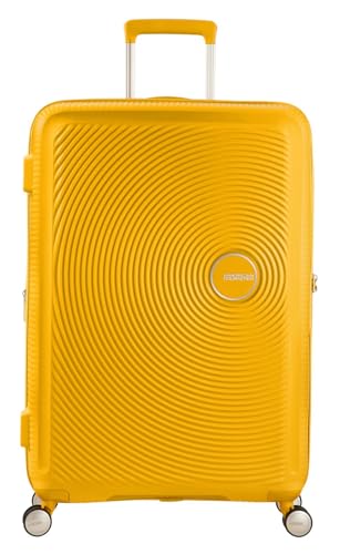 American Tourister Soundbox - Spinner S Erweiterbar Handgepäck, 55 cm, 35.5/41 L, Gelb (Golden Yellow)