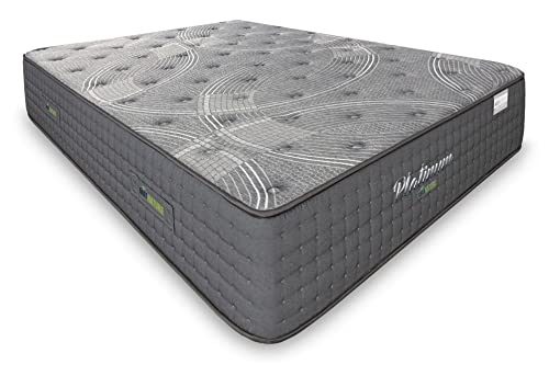 Matnature | Platinum | Extra Komfort-Matratze Pro Multiruhe | Taschenfederkern und viskoelastisch | Höhe 30 cm | atmungsaktiv, rutschfest und milbendicht (200 x 200 cm), Grau