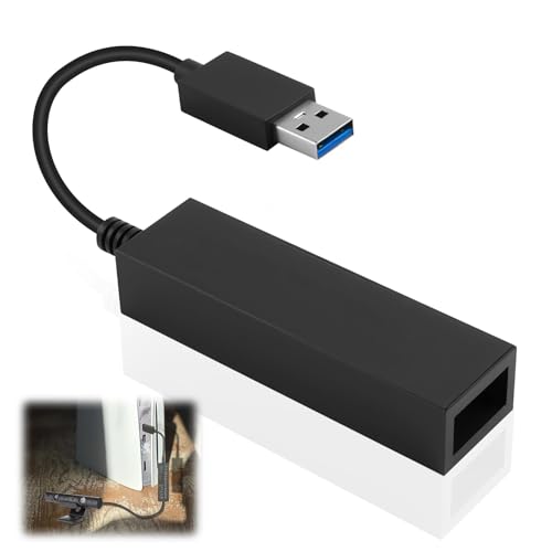 Hemlosk PS5 VR Kamera Adapter für PSVR, Kompatibel mit PS4 Kamera V1/V2, USB Konverterkabel für PlayStation 5, PS5 VR Adapterkabel, Hochgeschwindigkeitsdatenübertragung