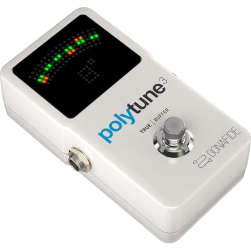 TC Electronic POLYTUNE 3 Ultrakompaktes Polyphones Stimmgerät mit Mehreren Stimmmodi und Integriertem BONAFIDE BUFFER