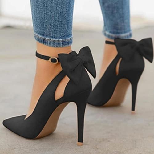 Frauen spitz auf High Heels Frau Dünne Fersen Damen Sexy Pumps Damen Schnalle Strap Weibliche Mode Bowknot Schuhe Größe 37-40