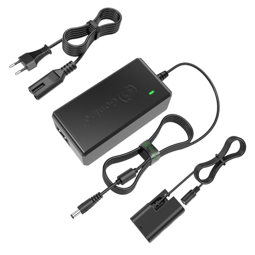 Gonine ACK-E6 Ersatz-Ladegerät für Canon EOS 70D 7D, EOS 60D 6D, EOS 5D Mark II, EOS 5DS, EOS 5DS-R DSLR-Kameras mit vollständig dekodiertem Smart Chip