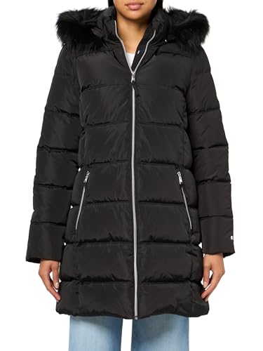 Tommy Hilfiger Damen Everyday Essential Comfortable Heavy Weight Puffer Pufferjacke, Schwarz, M
