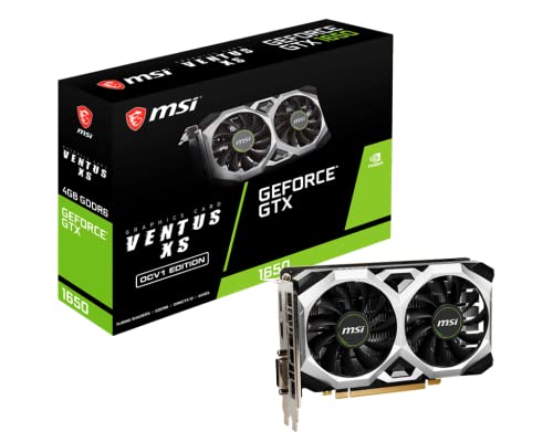 MSI GeForce GTX 1650 D6 Ventus XS OCV1 Grafikkarte 4GB GDDR5 128bit 7680x4320 Pixel PCI Express x16 3.0