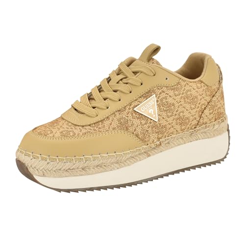 GUESS Damen Stefen Sneaker, Gold 710, 38 EU