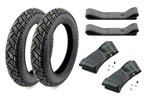 BISOMO 2x Vee Rubber Reifen 2,75 x 16 Zoll VRM 094 Straßenprofil, 43J inklusive Schlauch und Felgenband
