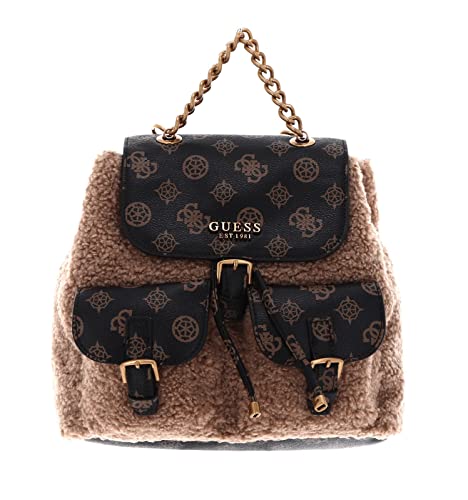 Guess Damen NO Limit Flap Backpack, Mokka Multi