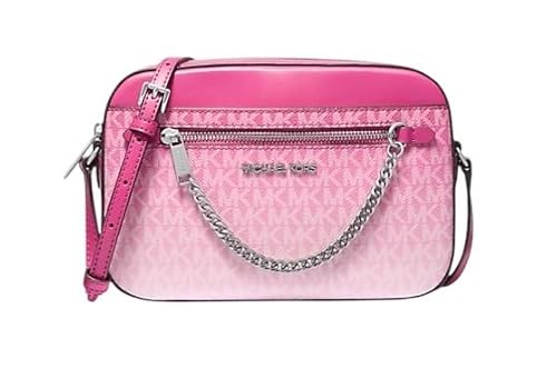 Michael Kors Jet Set East West Large Chain Crossbody Bag, Dragonfruit Ombre, Large, Umhängetasche