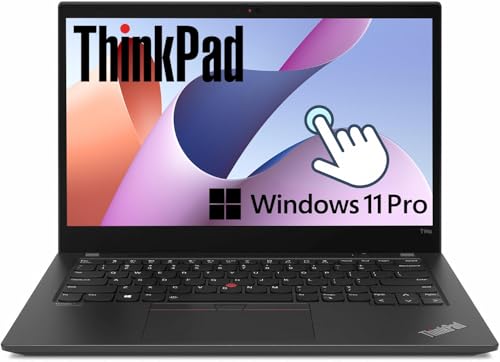 Lenovo Thinkpad T14s Gen 2 Touchscreen Business Laptop, 14 Zoll FHD Notebook, Intel Core i7-1185G7, 32 GB RAM, 512 GB SSD, QWERTY Tastatur, Windows 11 Pro (Generalüberholt)
