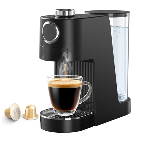 Fanmuran Kaffeemaschine Kapselmaschine 3 in 1 Espresso Maker Automatische elektrische Kaffeemaschine für Kapseln und gemahlen