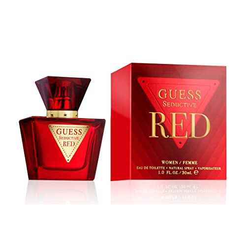 GUESS Seductive Red, Eau de Toilette für Damen, Blumig-Fruchtiger Gourmandduft, Sinnlicher Duft, Lang Anhaltend, 30 ml