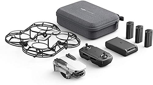 DJI Mavic Mini Combo (EU) – Drohne und Zubehör Kit, leicht und tragbar, Flugzeit: 30 Min, Übertragungsentfernung: 4 km HD-Videoübertragung, 3-Achsen-Gimbal, 12 MP, HD-Video 2,7 K