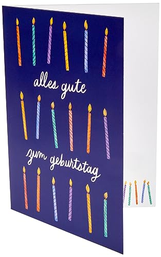 Amazon.de Geschenkkarte in Grußkarte (Geburtstagskerzen)