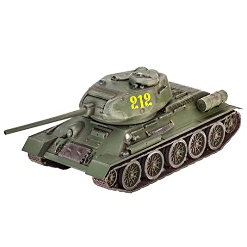 Revell Revell_03302 3302 12 Spielzeug Modellbausatz T-34/85 im Maßstab 1:72, Level 4, Non