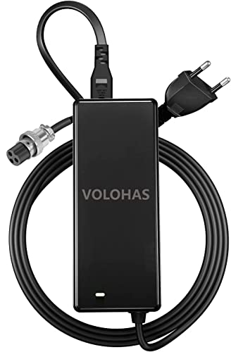 VOLOHAS 67,2V 2A Ladegerät für King Song 14D/16S/Yume X11/Y11/M10/ZERO 10X 60V 21Ah/VSETT 10+/VSETT 10+R Elektroroller, Einrad 134W Schnellladung Leise schnelle Kühlung 60-V-Lithium-Batterieladegerät