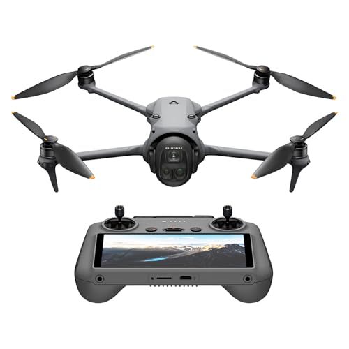 DJI Mavic 4 Pro Drohne mit DJI RC 2, Flaggschiff Triple Kamera Drone mit 100 MP 4/3-CMOS-Hasselblad-Kamera, Kameradrohne für Profis, 30 km Videoübertragung, 51 Min. max. Flugzeit