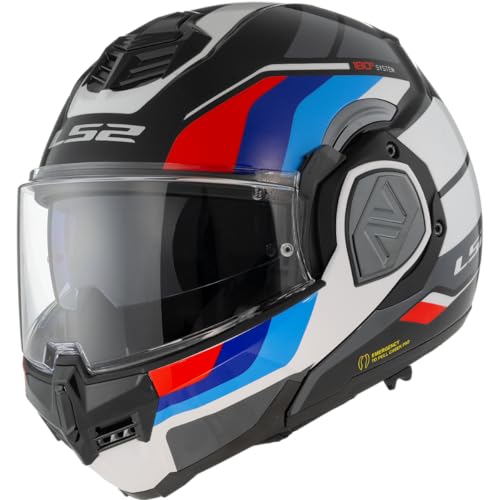 LS2, Klapphelm Motorrad ADVANT SPORT Black Blue Red White, L