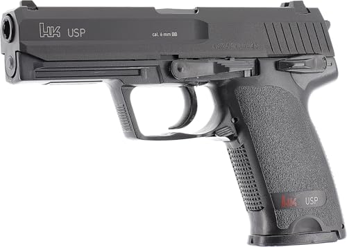 Heckler & Koch Airsoft Pistole USP, Federdruck Waffe mit 0,5 Joule, inkl. 100 x 6 mm BB Soft-Air Kugeln