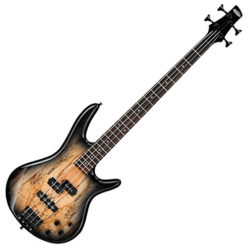 Ibanez GIO Series GSR200SM-NGT - Electric Bass Guitar with Bass Boost - Spalted Maple - Natural Grey Burst