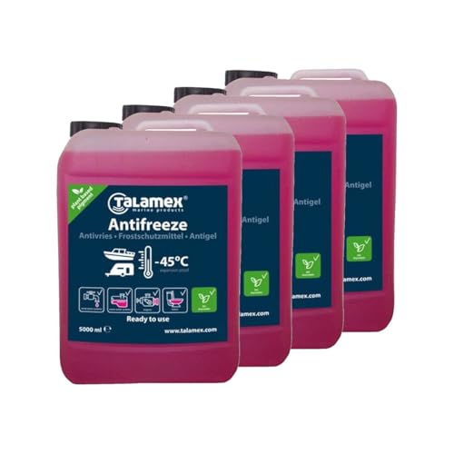 12skipper 4er-Set Talamex Frostschutzmittel Anti Freeze für Boote 4 x 5 Liter