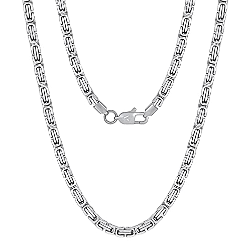 VEXXS Byzantinische Kette (Silbrig-4mm, 60.00)