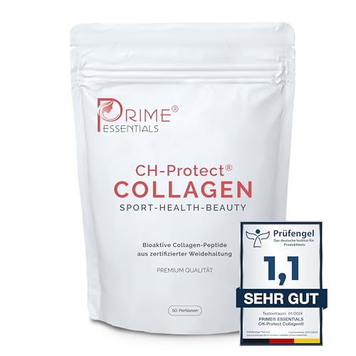 Collagen Pulver [500g] 100% zertifizierte Weidehaltung, Bioaktive Premium Markenqualität aus Deutschland, mit 8 essentiellen Aminosäuren, Geschmacksneutral