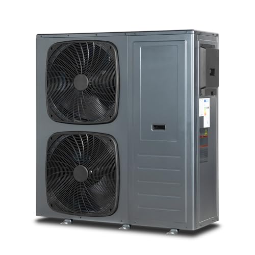 SMETA Monoblock Wärmepumpe, 14kW Luft Wasser Wärmepumpe 3-in-1 Heizen Kühlen 75°C Warmwasser Wärmepumpe R290, Intelligente Abtauung Frostschutz, Doppelventilatoren, WiFi, A+++, Einphasig & Förderfähig