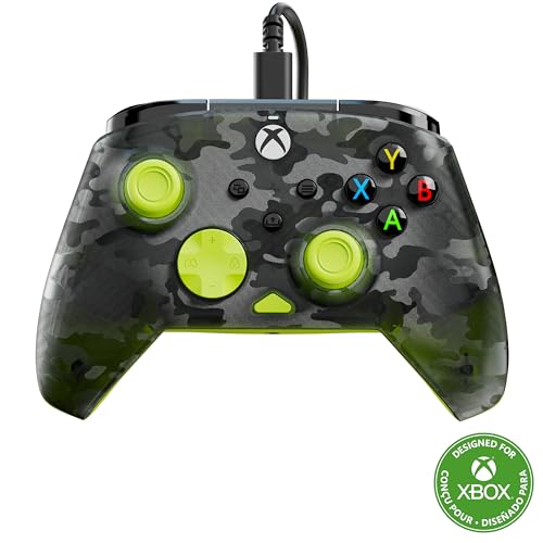 Turtle Beach Rematch Core Ghost Schwarz Camo/Gelb Wired Gaming Controller – Lizenziert für Xbox Series X und S, Xbox One und Windows PCs