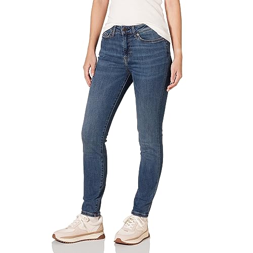 Amazon Essentials Damen Skinny-Jeans Hoher Bund - Auslaufmodell, Mittlere Waschung, 42