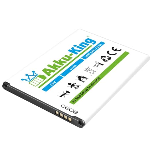 Akku-King Akku für Samsung Galaxy S4 Mini | ersetzt den Original EB-B500BE EB-B500BU GT-i9192 GT-i9195 GT-i9198 S4 Mini Duos LTE Mini Dual SIM