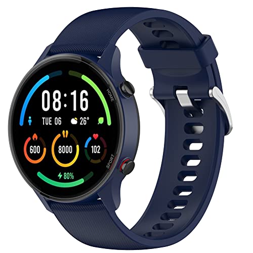 Kobmand Armband Kompatibel mit Xiaomi Mi Watch, Uhrenarmband Smart Watch Uhrenarmbänder Schnellverschluss für Xiaomi Watch S1 Active/Xiaomi Mi Watch Sport/Xiaomi Mi Watch Color (Blau)