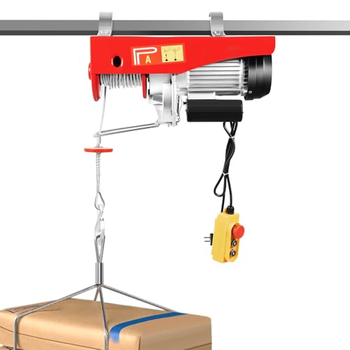 Elektrische Flaschenzug - Seilwinde mit Kabel-Fernbedienung | Motorwinde Hebezug | Einfache und Doppelte Aufhängung | Kran Winde Motorwinde (PA1000)