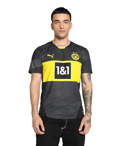 PUMA BVB Dortmund Trikot Away 2024/2025 gelbschwarz, M Unisex